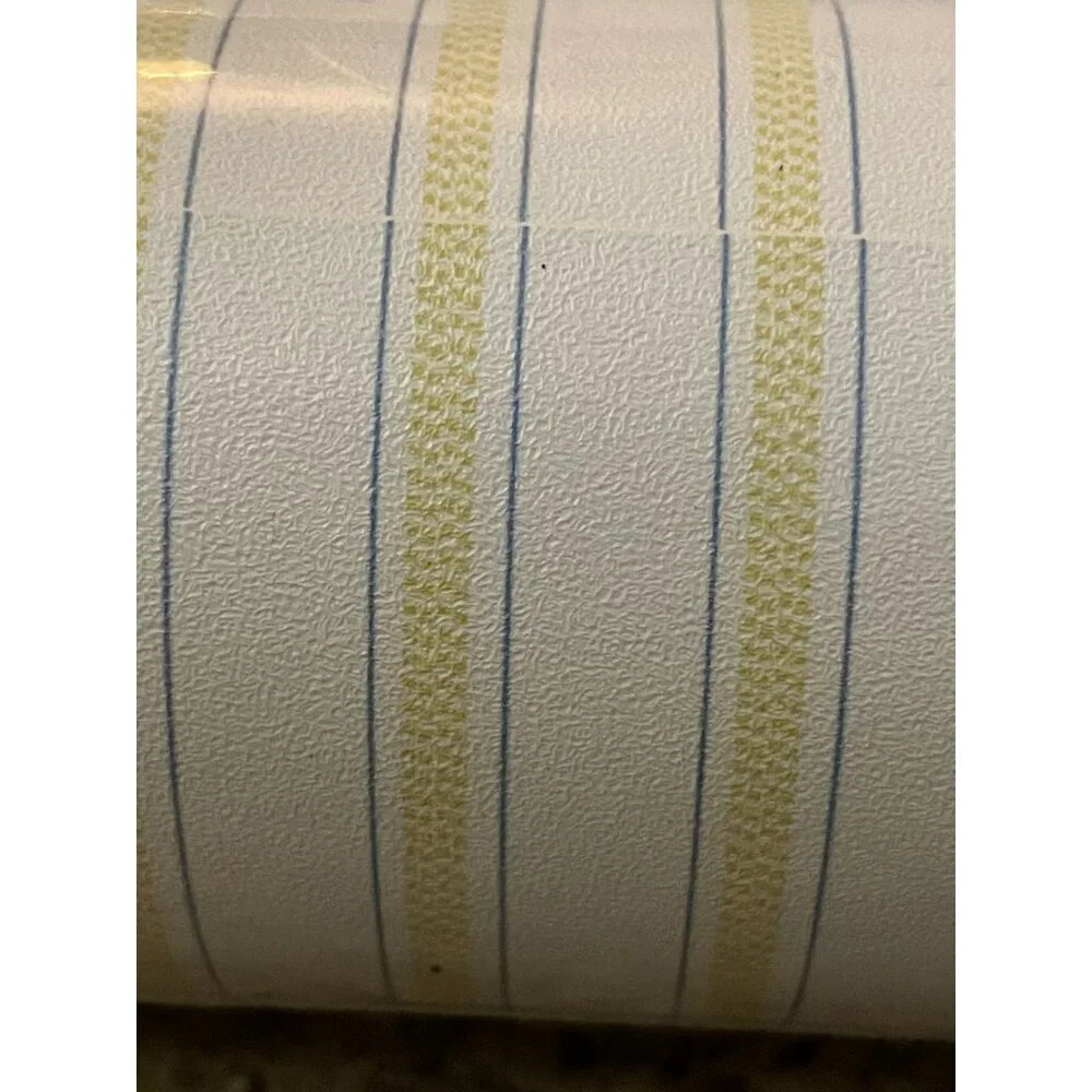 S.A. Maxwell Wallpaper NEW 2 Bolts Yellow Blue Striped